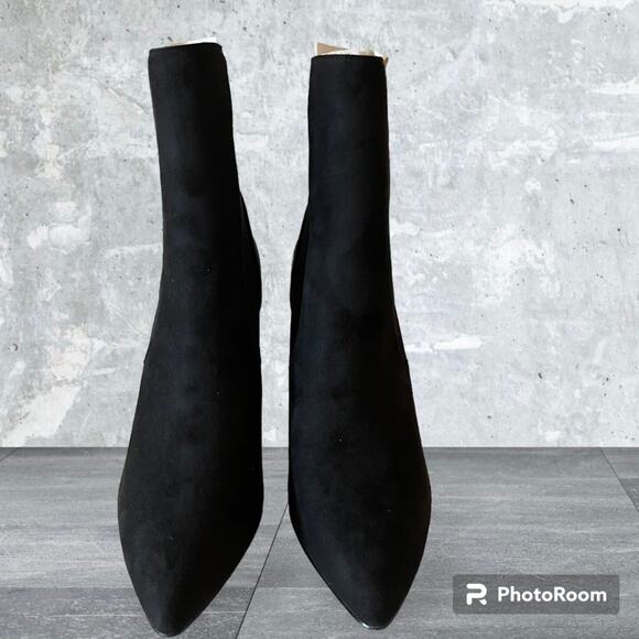 NWB Black Stretchy Pull on Sock Boots Size 9 - Picture 7 of 11